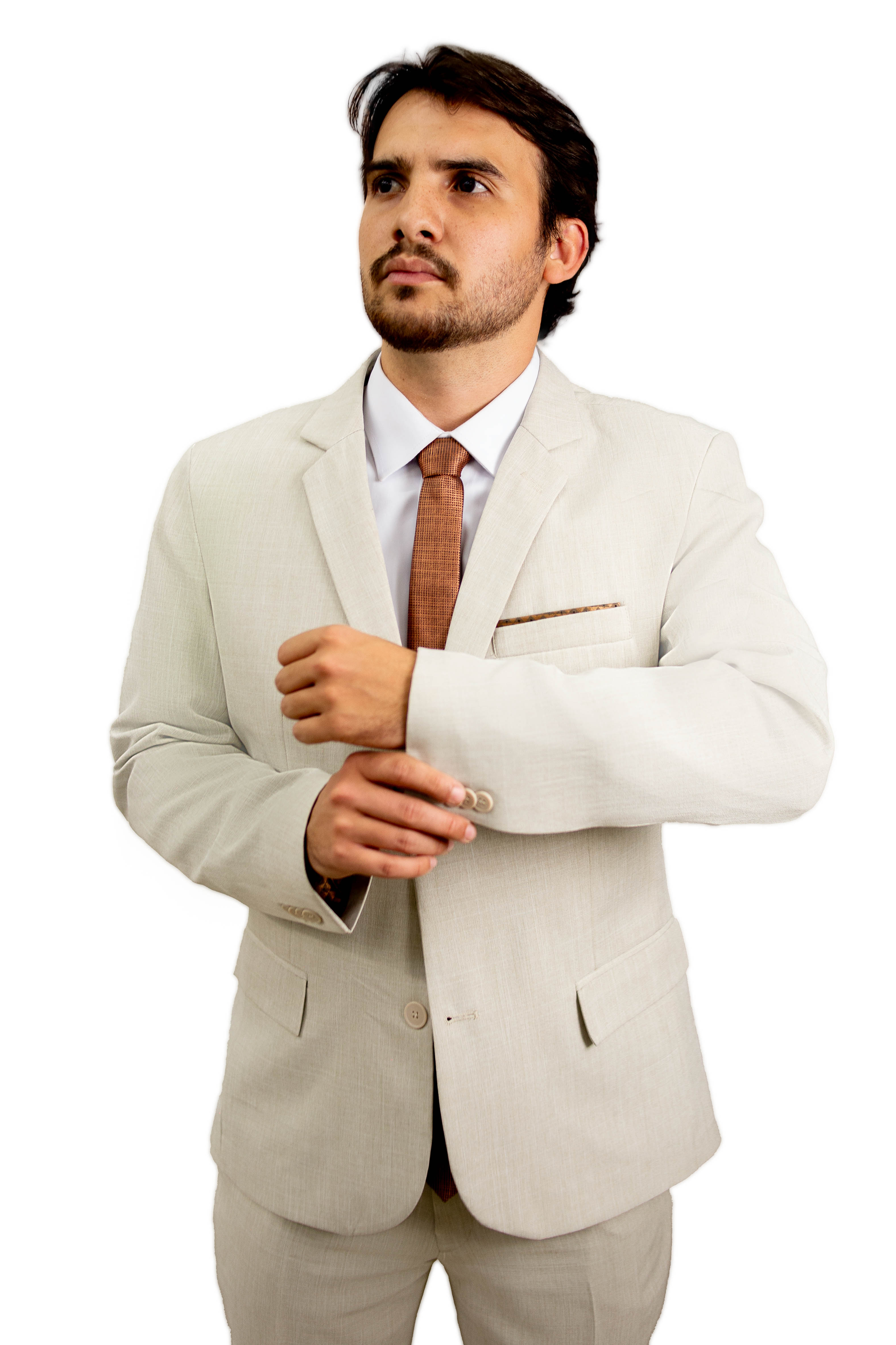 Terno Microfibra - Beje Melange