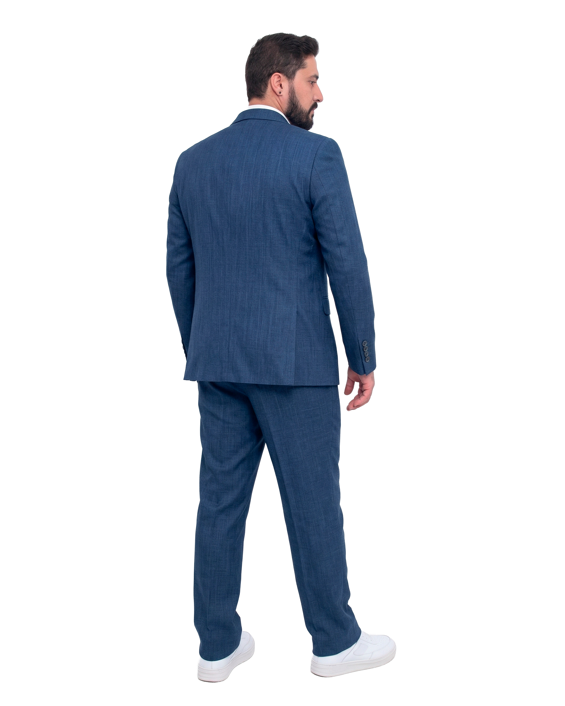 Terno Microfibra - Azul Escuro Melange