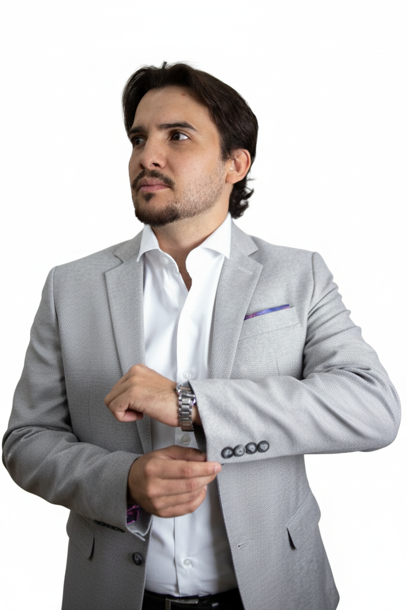 Blazer Polielastano - Cinza Claro 