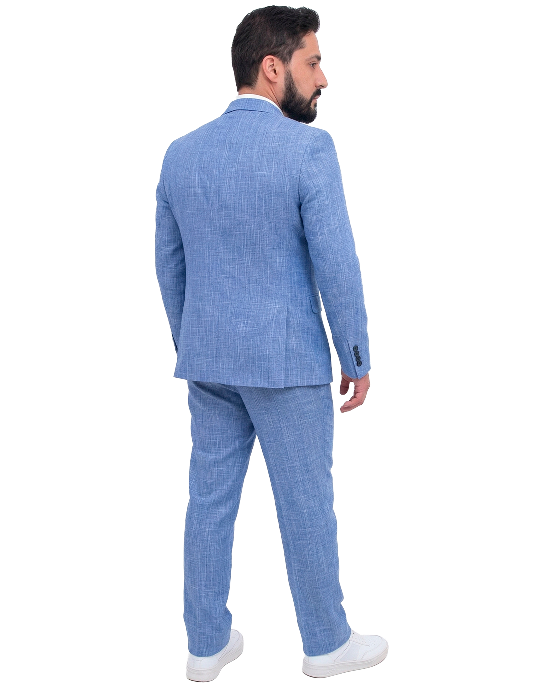 Terno Microfibra - Azul Claro Melange