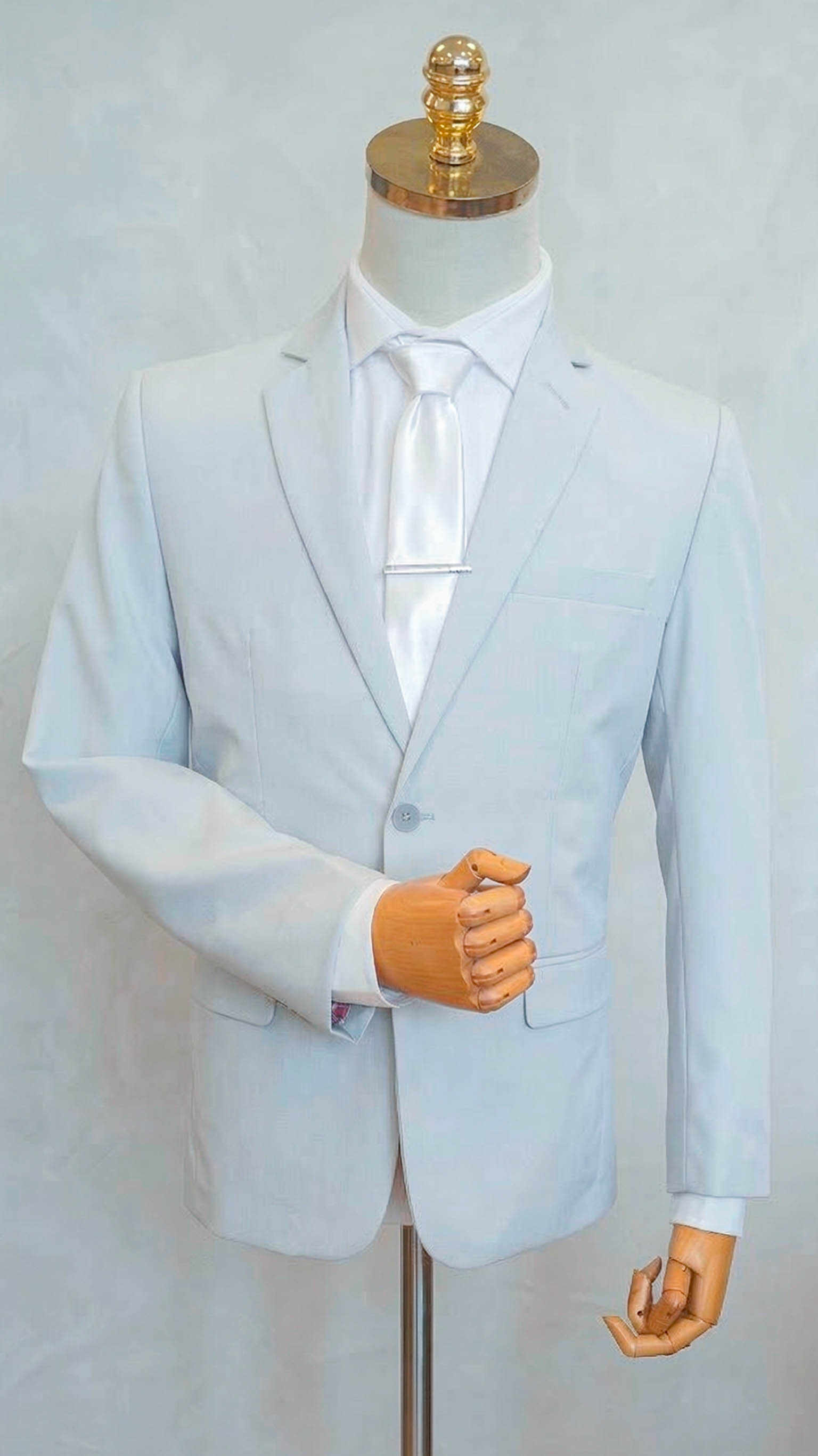 Terno Microfibra - Melange Gelo