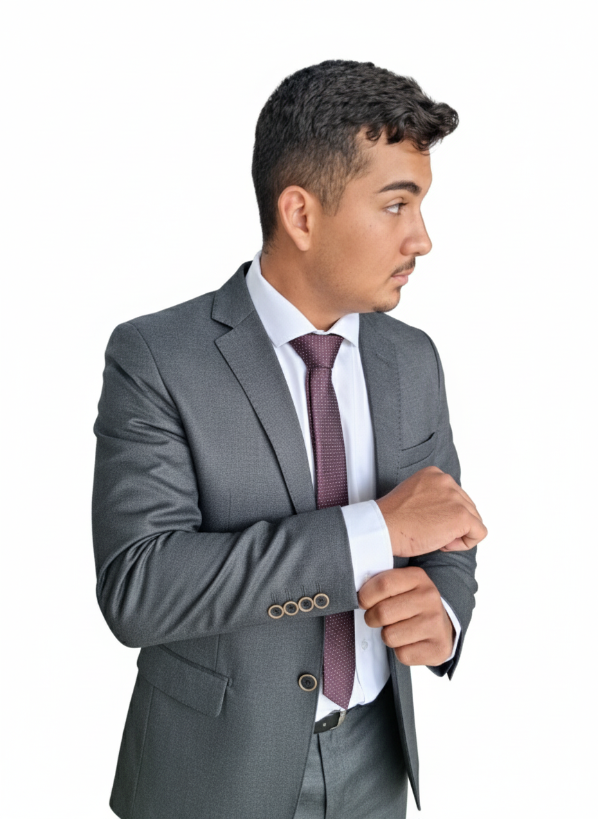 Terno Poliviscose - Chumbo