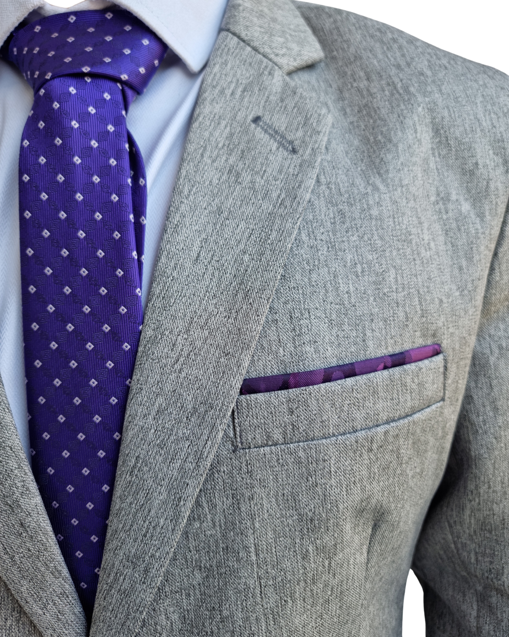 Terno Fio Indiano - Cinza escovado 