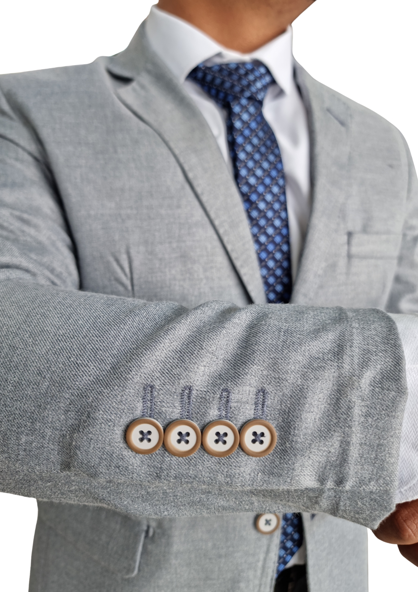 Terno Poliviscose - Cinza Médio