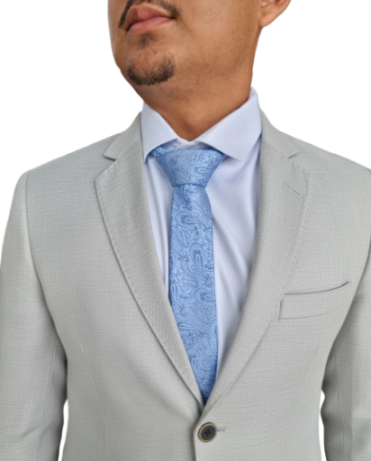 Terno Poliviscose - Cinza Claro