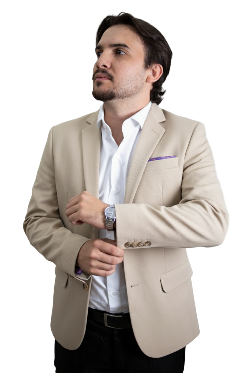 Blazer Polielastano - Beje