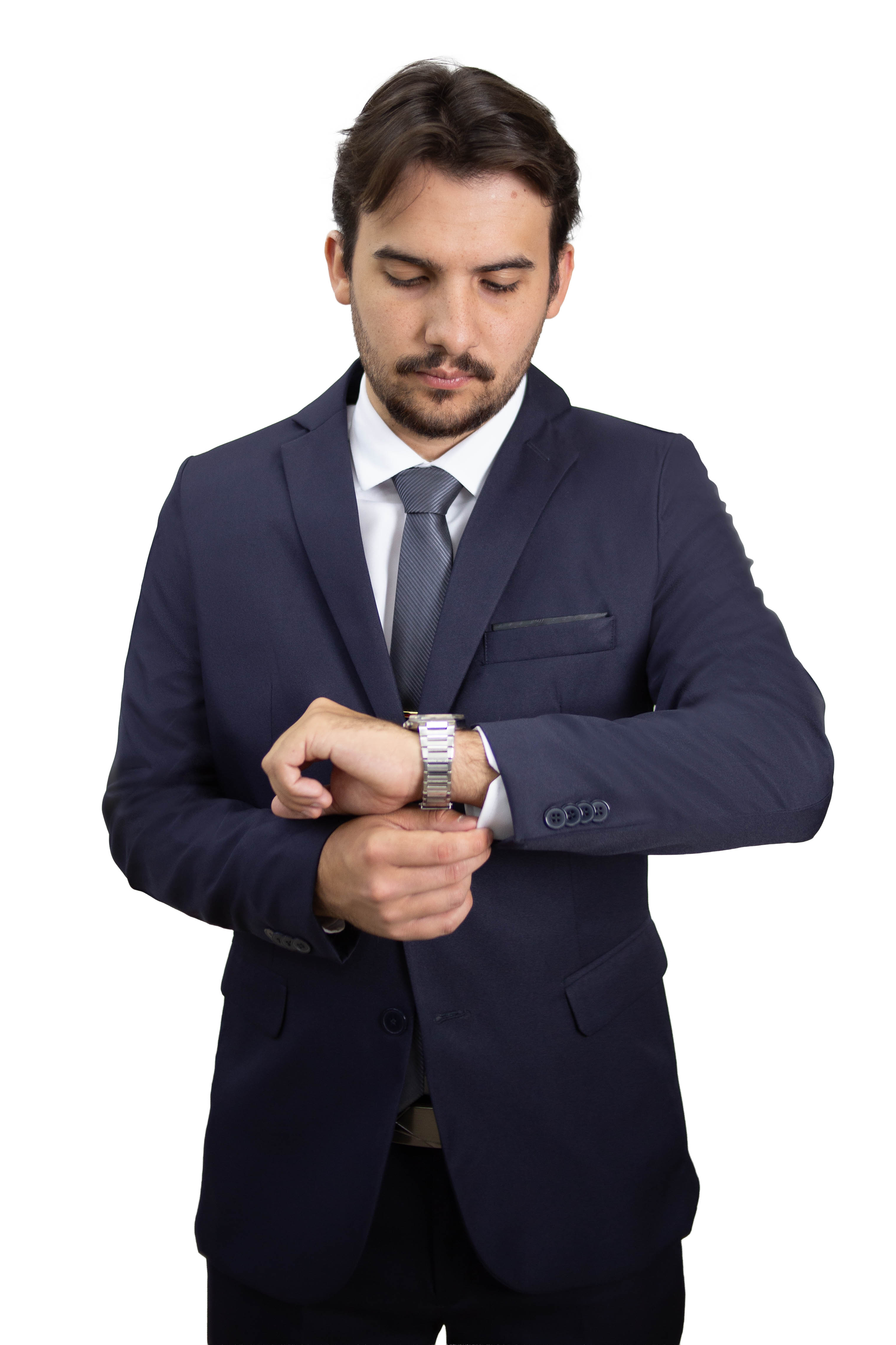 Terno Microfibra - Azul Marinho Gabardine