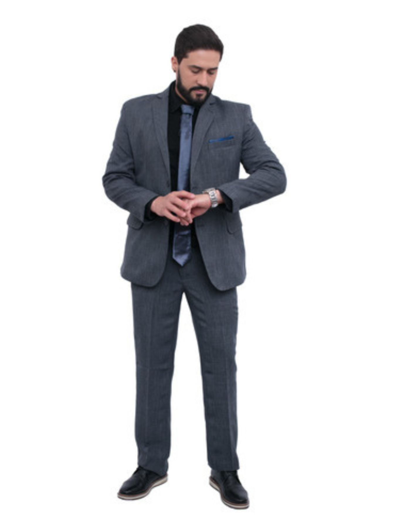 Terno Microfibra - Chumbo Melange