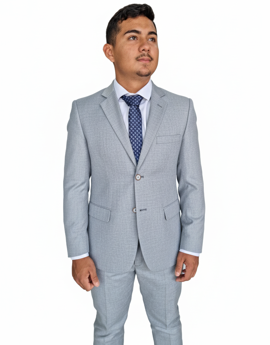 Terno Poliviscose - Cinza Médio