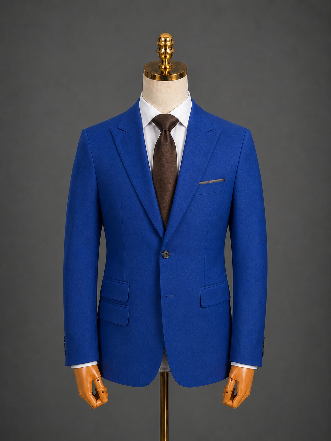 Terno Alta Costura em Poliviscose - Azul
