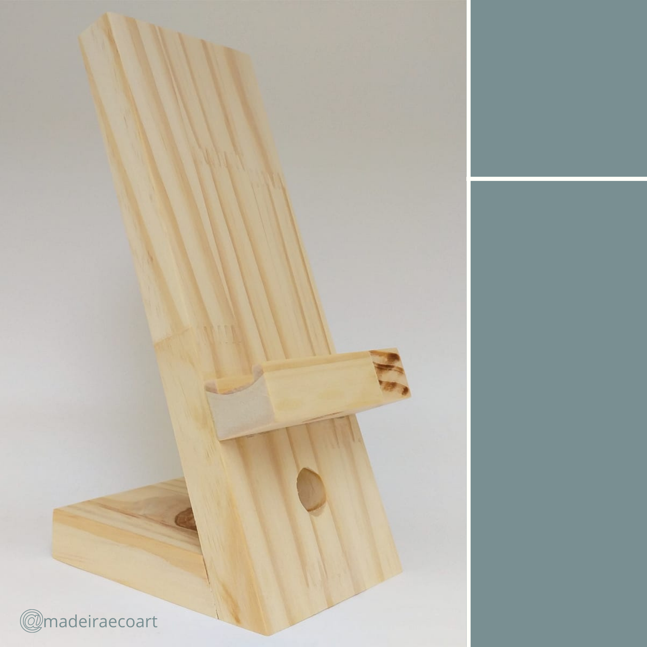 Porta Celular de Madeira Maciça