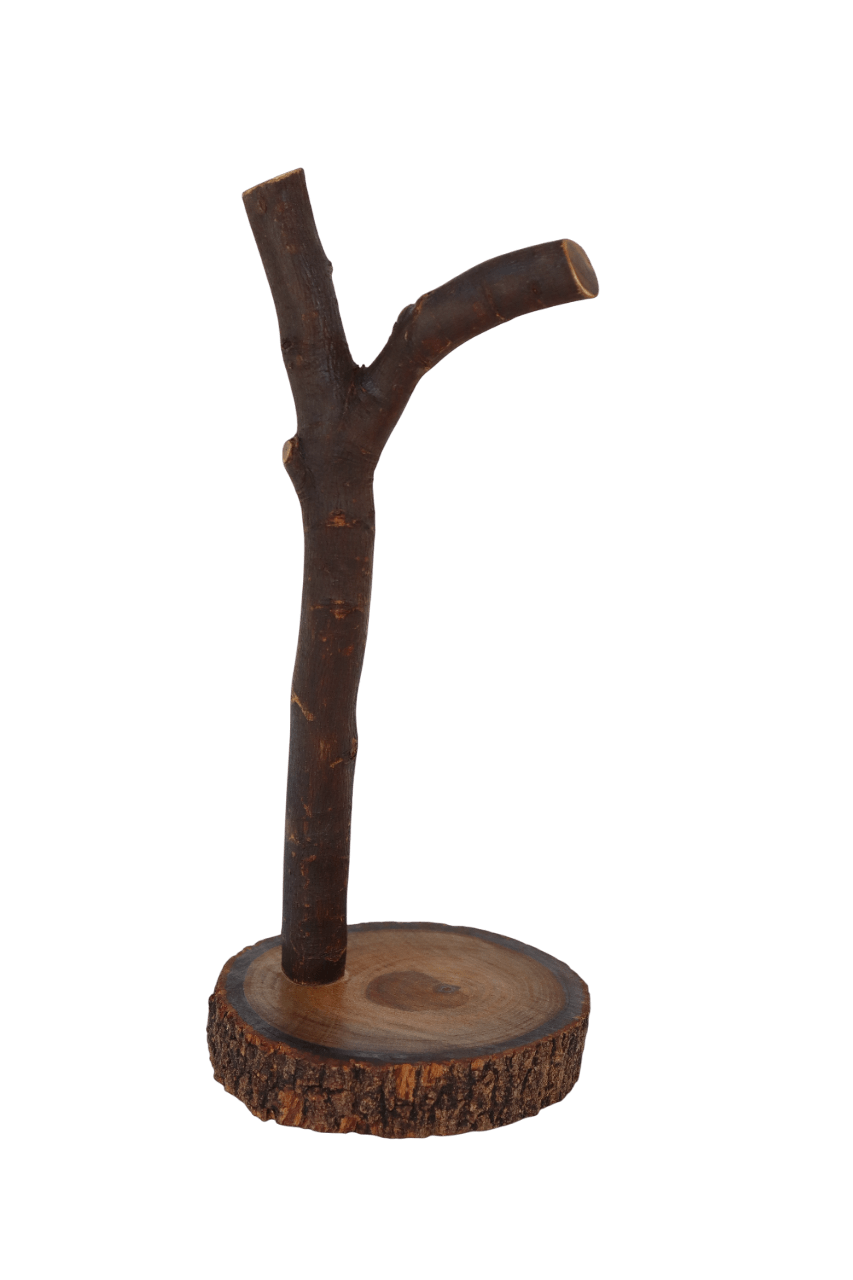 Suporte para Headset em Madeira Natural