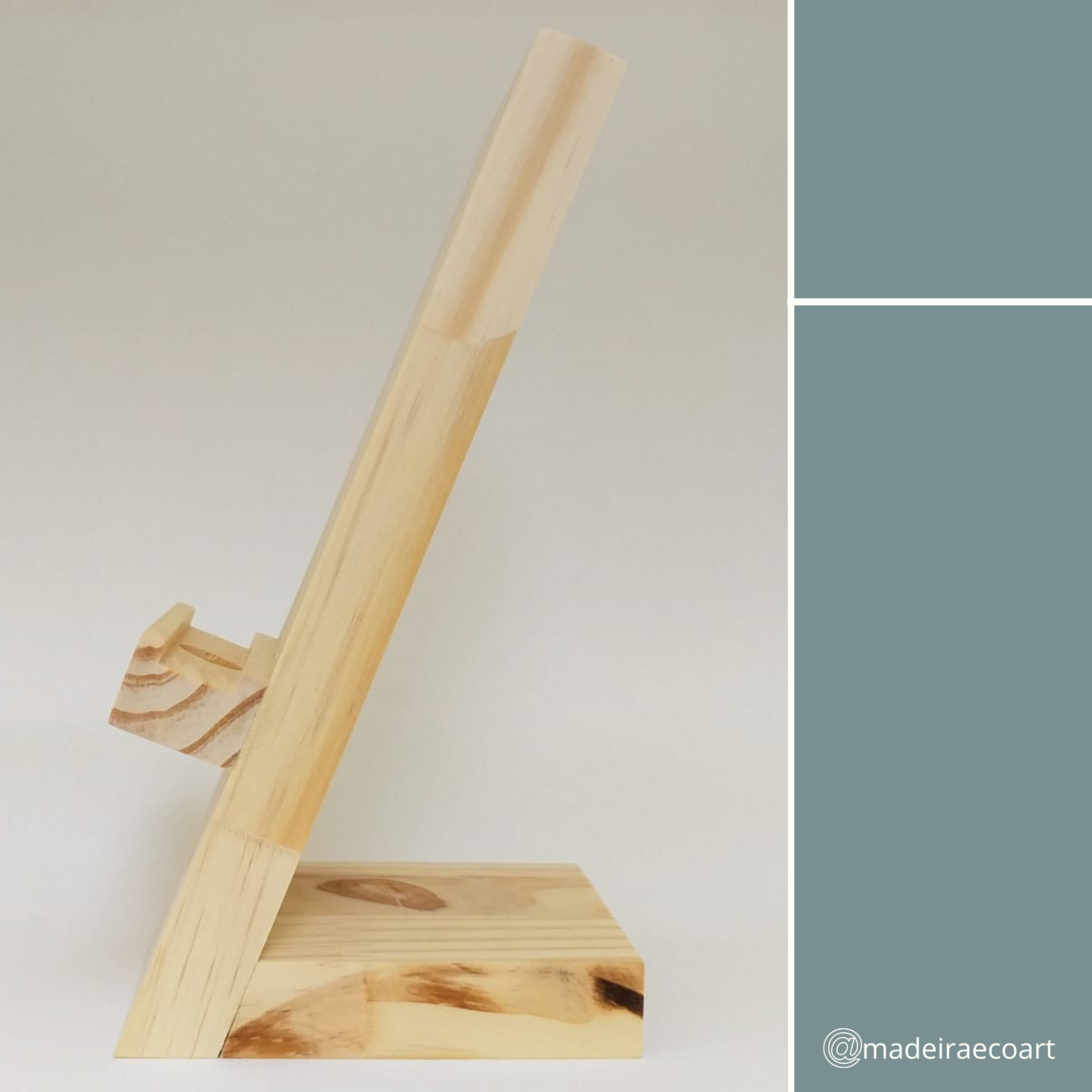 Porta Celular de Madeira Maciça