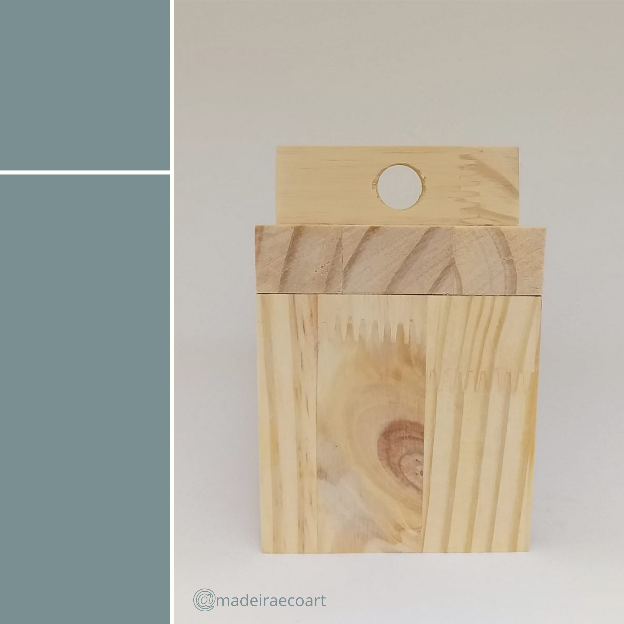 Porta Celular de Madeira Maciça