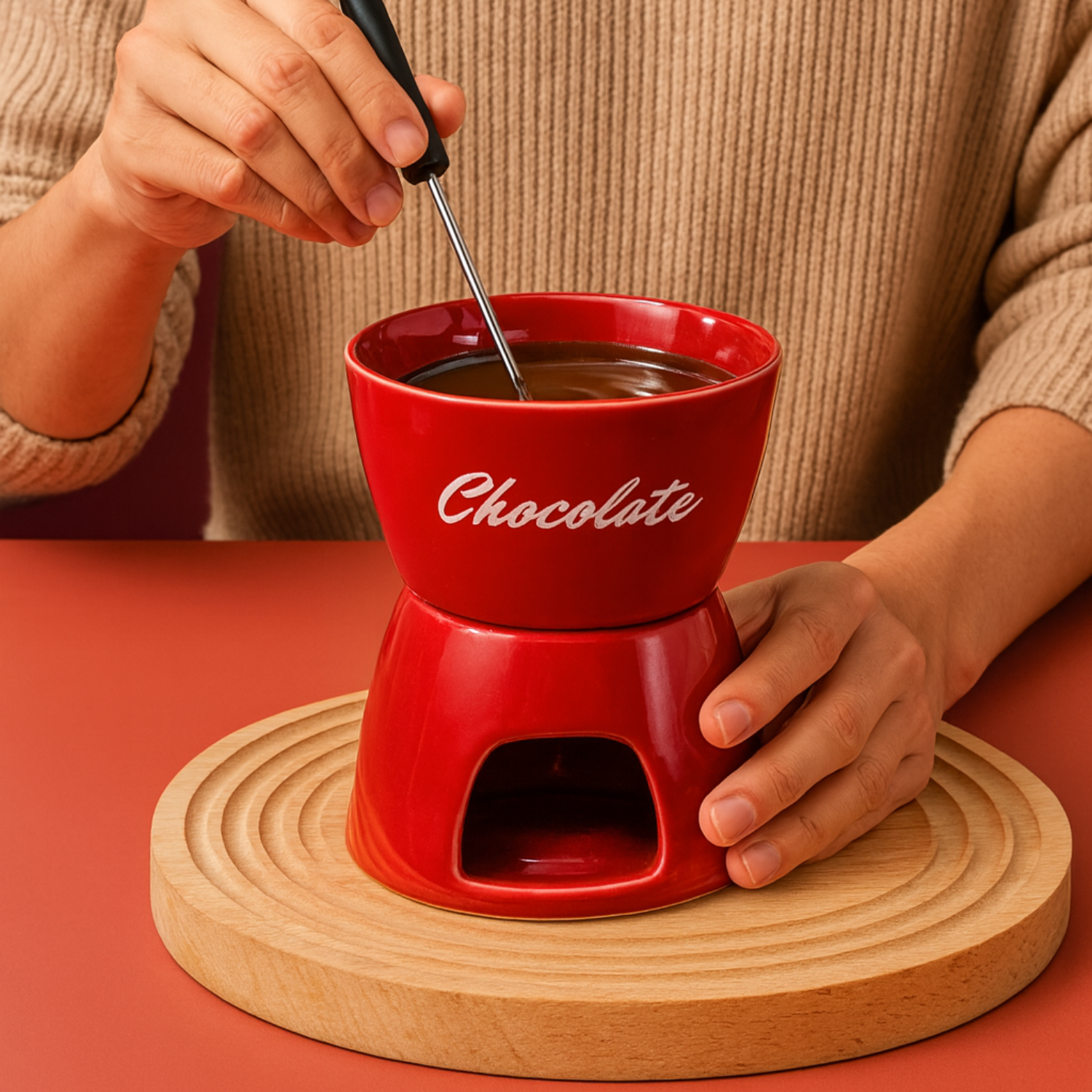 Šokolado fondiu rinkinys