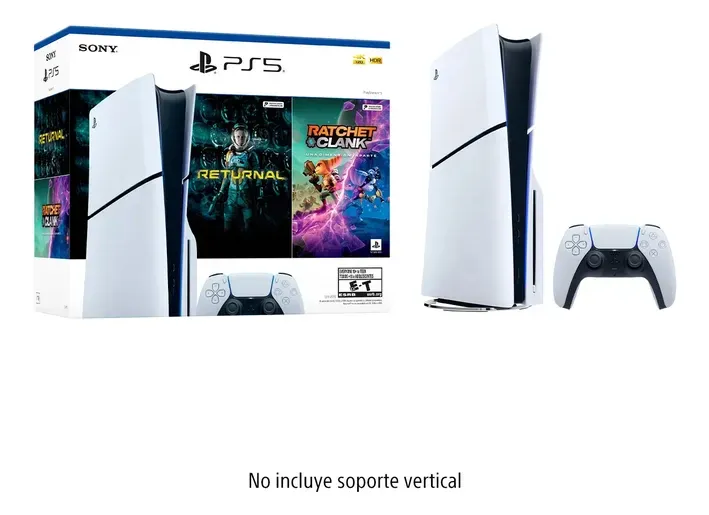 Playstation 5 Slim Standard 1tb Bundle Con 2 Juegos Físicos