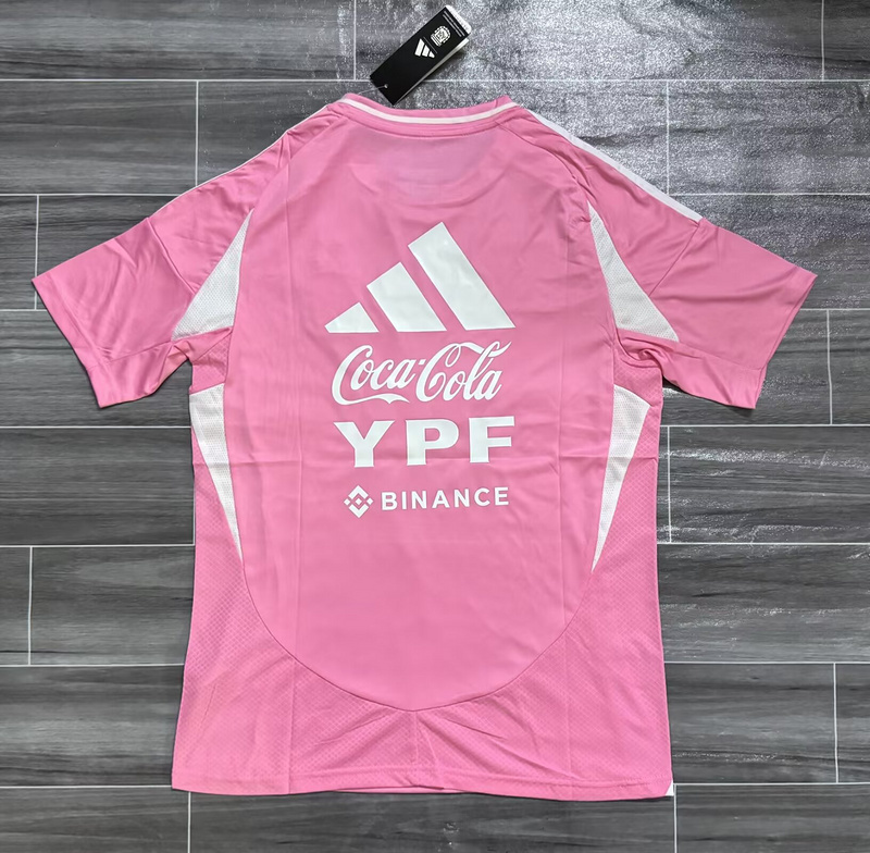 Camiseta de fútbol de la selección argentina rosa (Entrenamiento)