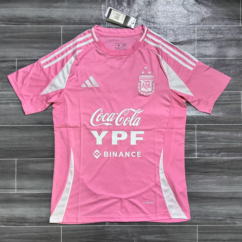 Camiseta de fútbol de la selección argentina rosa (Entrenamiento)