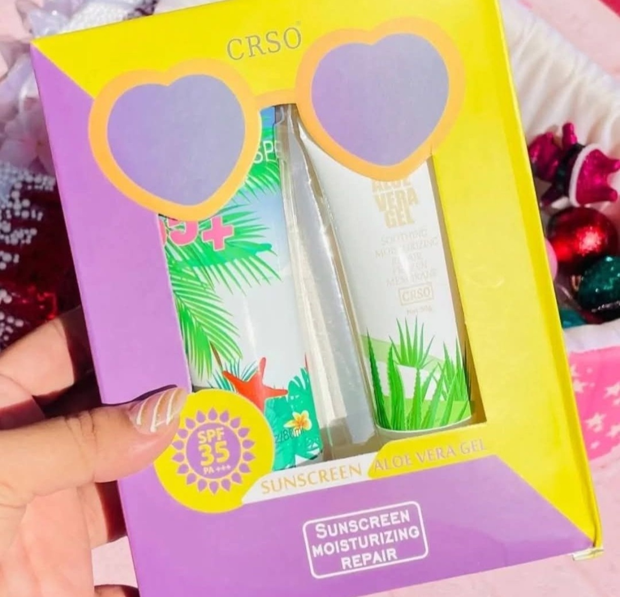 Kit protector solar y crema reparadora 