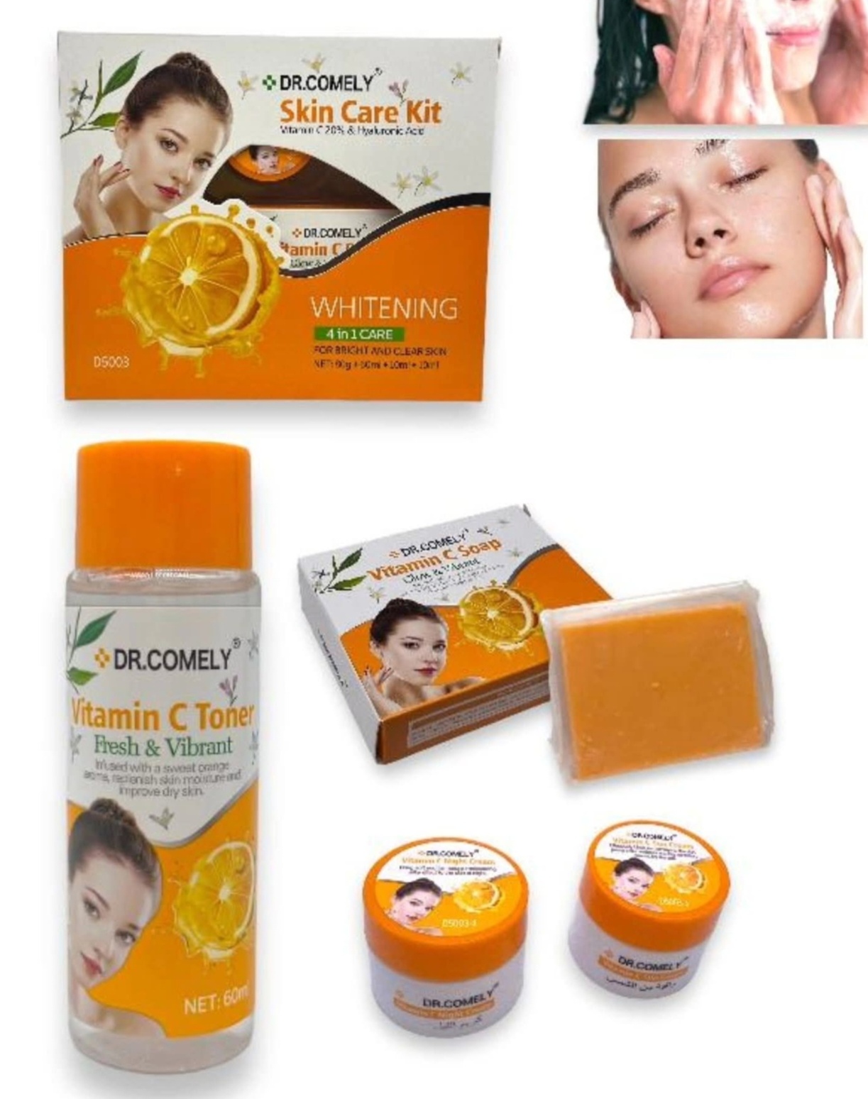 Kit cuidado facial vitamina C 