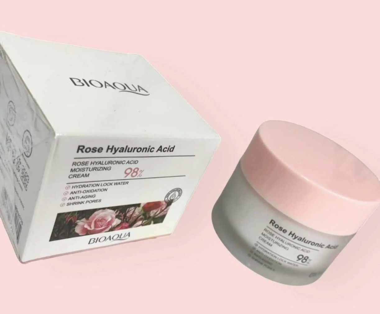 Crema facial de rosas Bioaqua 