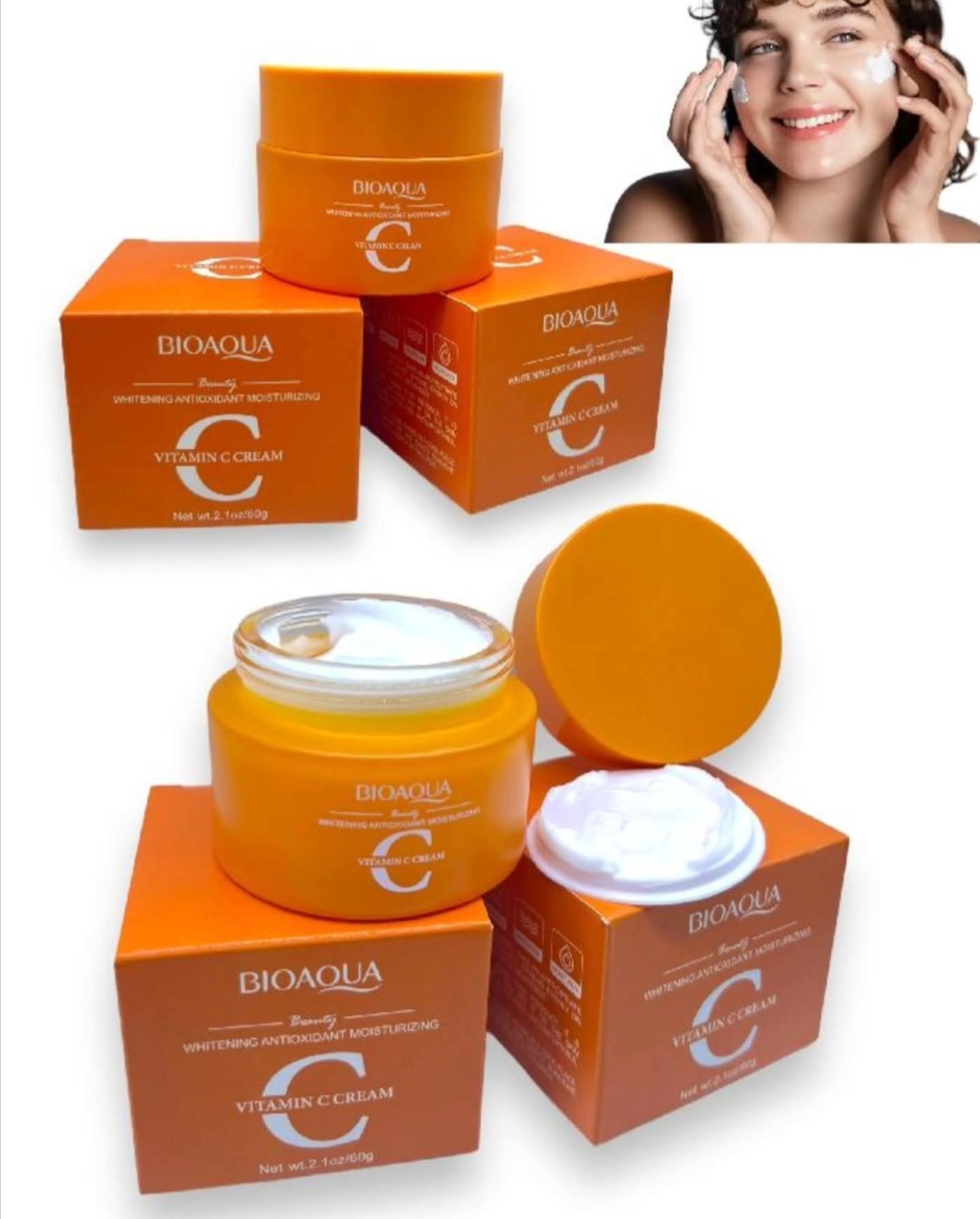 Crema facial hidratante vitamina c Bioaqua 