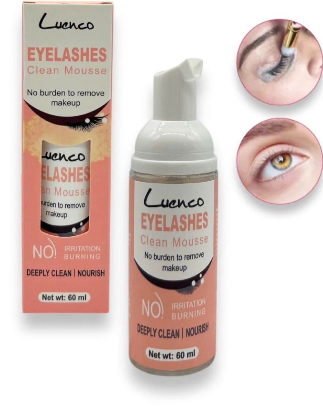 Espuma limpiadora de pestañas 