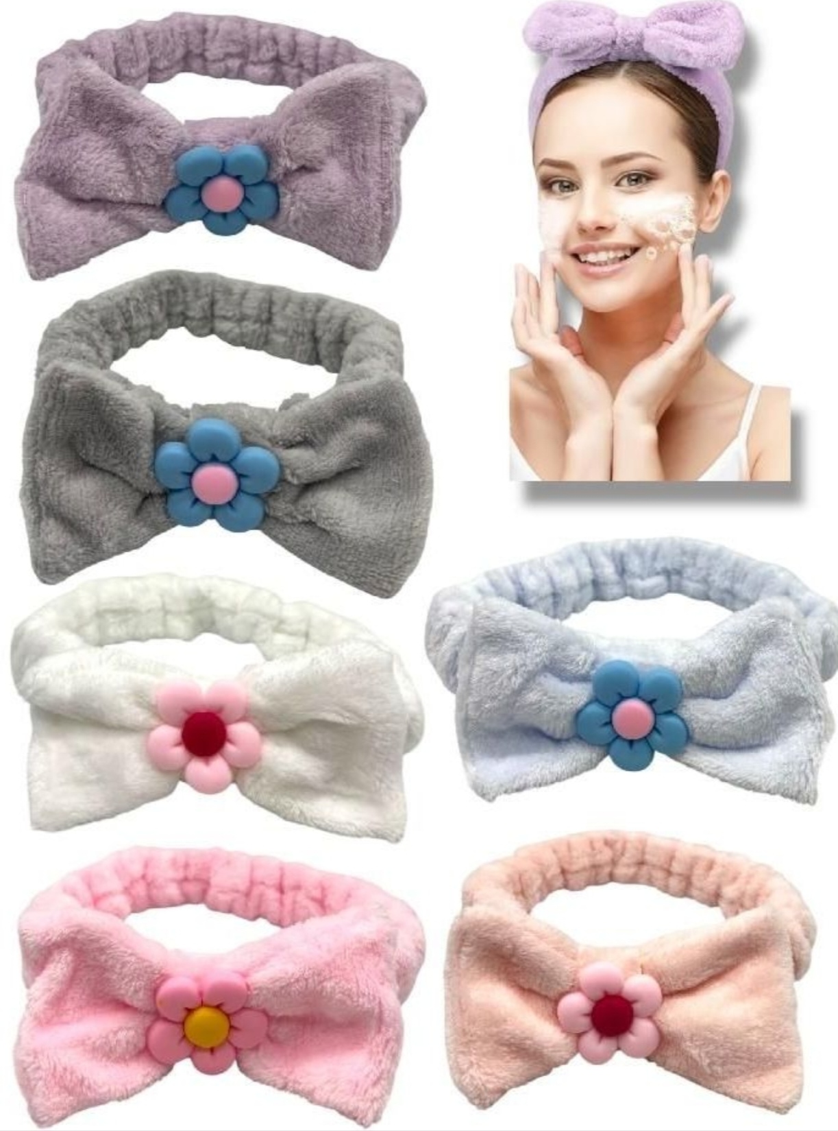 Balaca de maquillaje flor