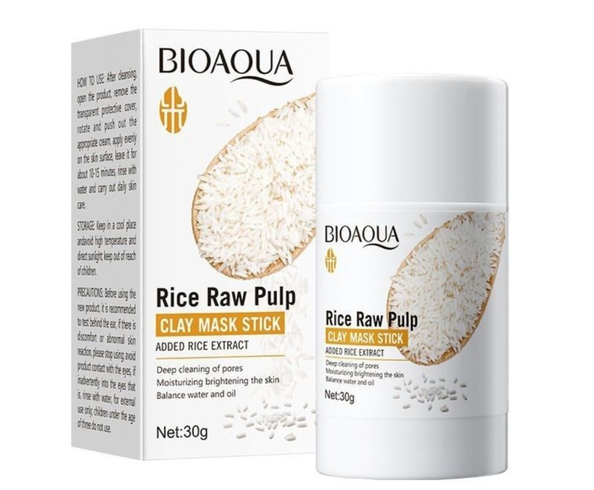 Exfoliante de arroz en barra Bioaqua 