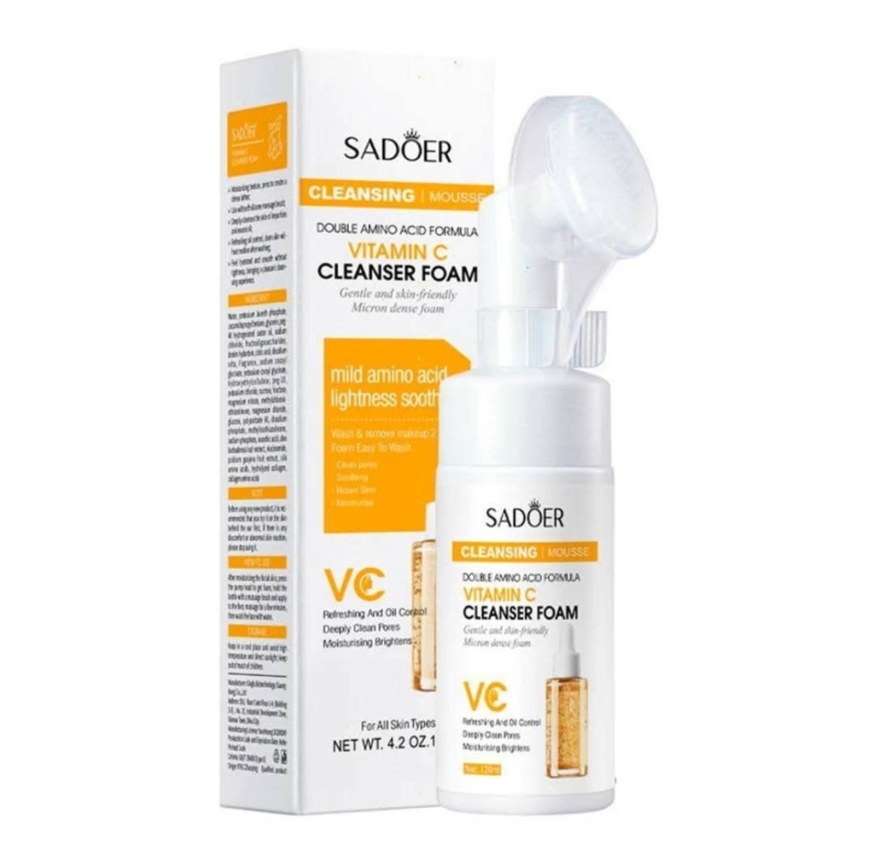 Espuma facial limpiadora Vitamina c Sadoer