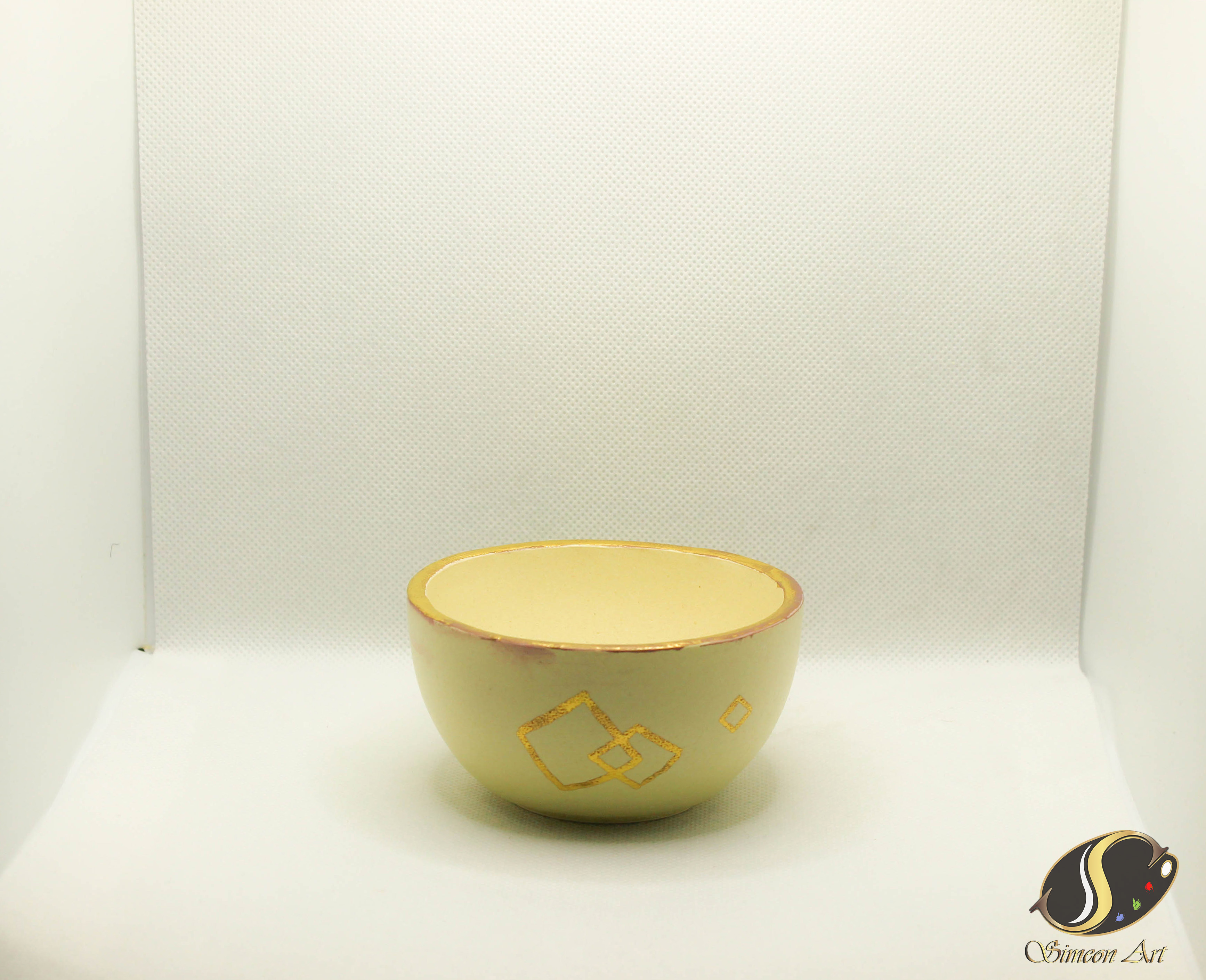 Handcrafted Ivory Ceramic Bowl