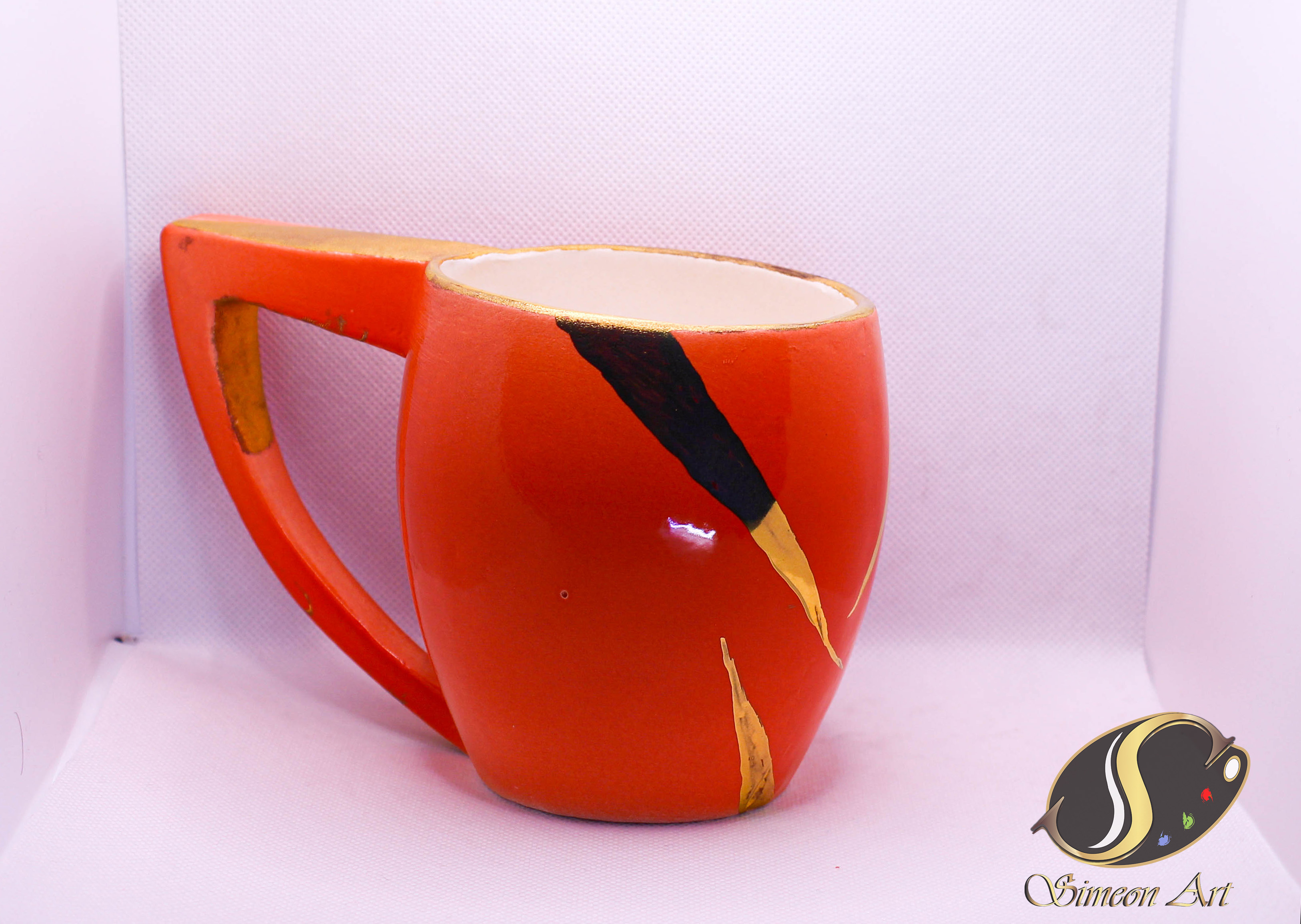 Handcrafted Red Ceramic Mug