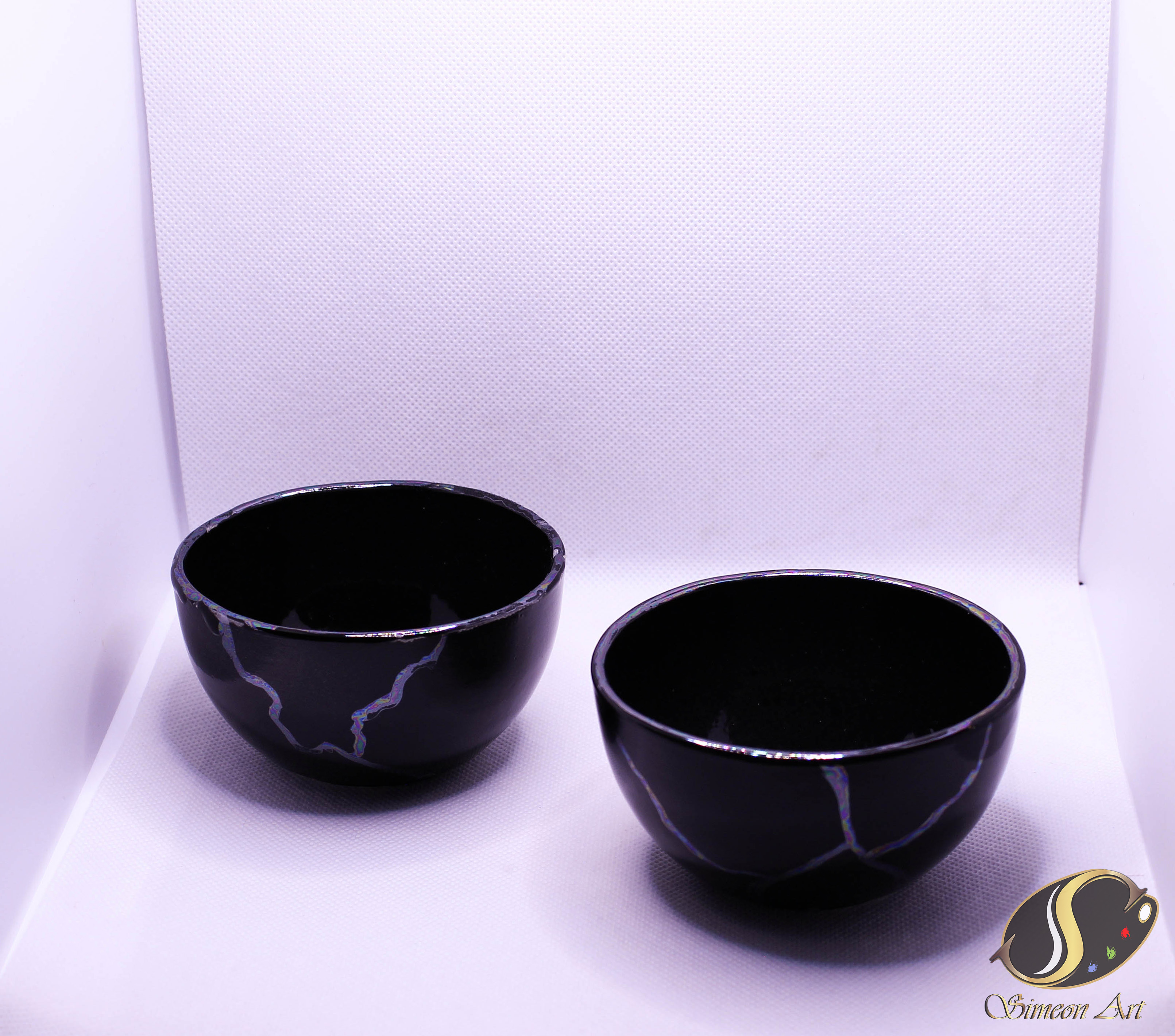 Black Marble Effect Bowls