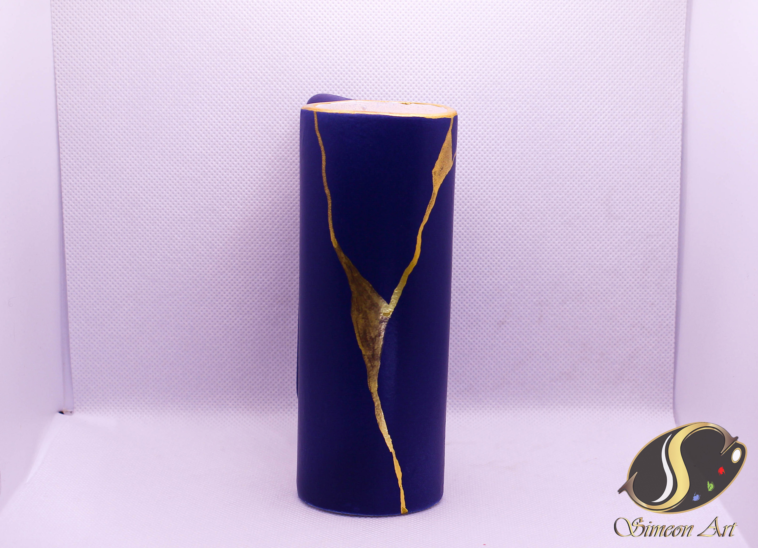 Handmade Blue Ceramic Cup