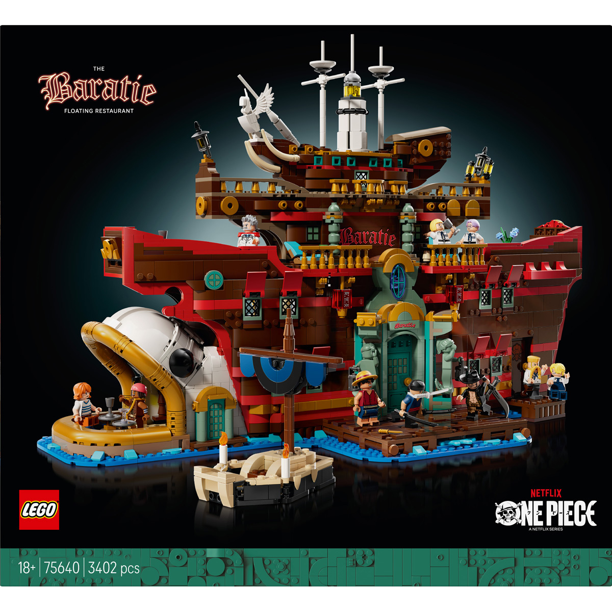 LEGO One Piece The Baratie Floating Restaurant Construction Set 75640