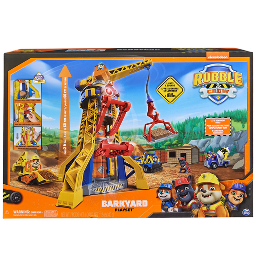 Paw Patrol Rubble & Crew Bark Yard Crane Tower Playset