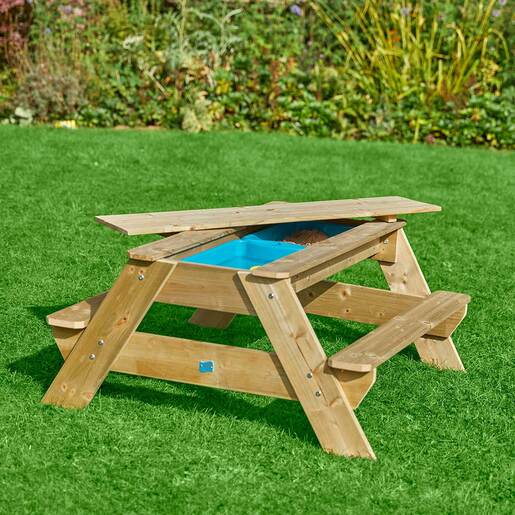 TP Deluxe Wooden Picnic Table Sandpit