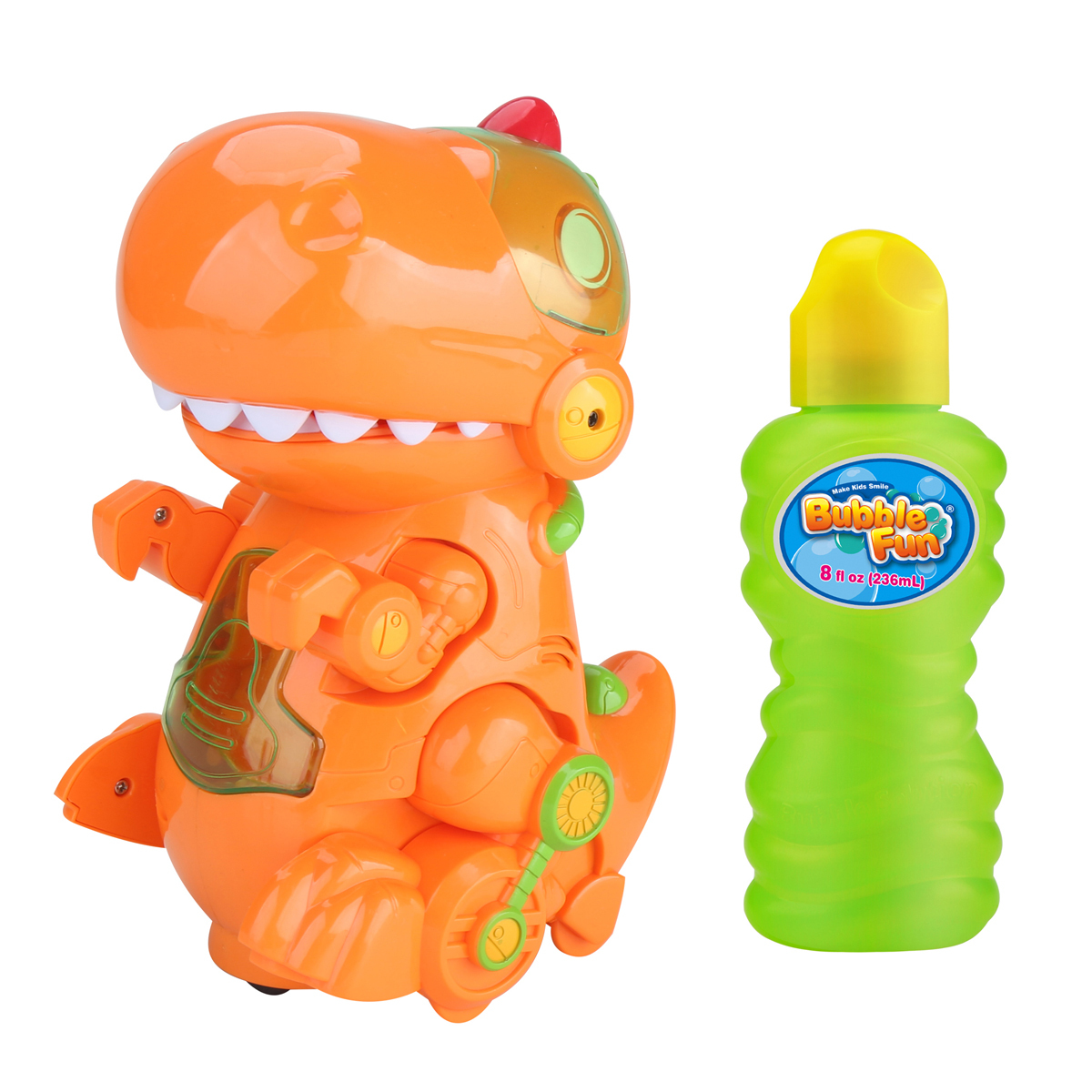 Bubble Fun Bump 'N' Go Dino Light-Up Bubble Blower