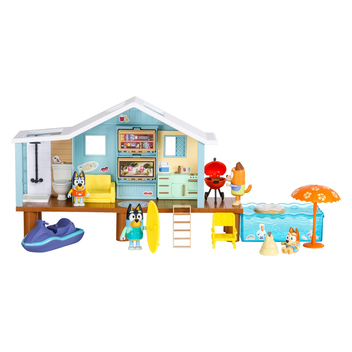 Bluey Beach Cabin Playset
