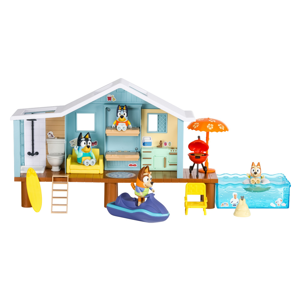 Bluey Beach Cabin Playset