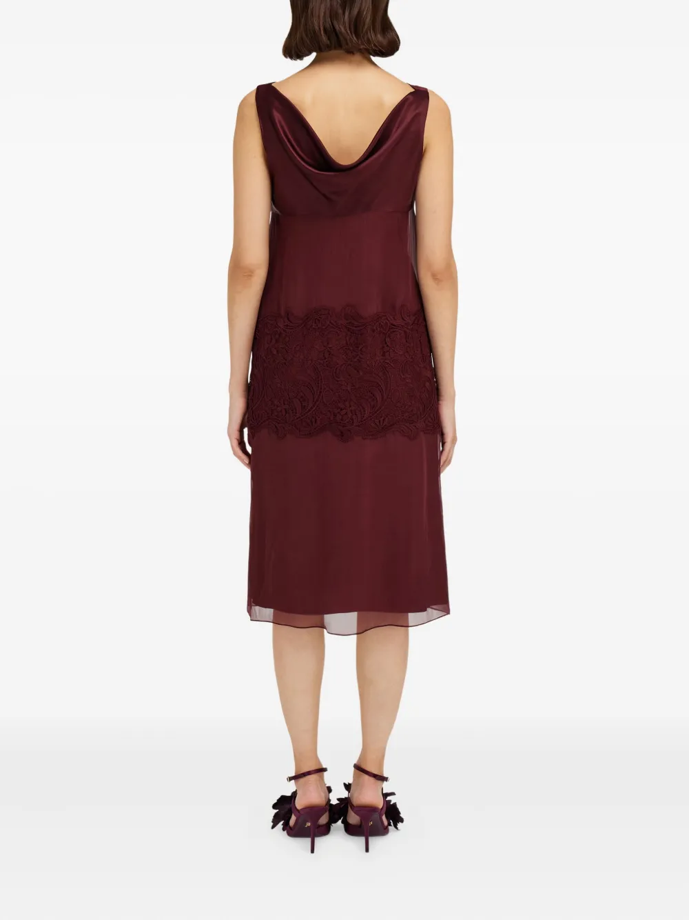 Burgundy Sleeveless Dress