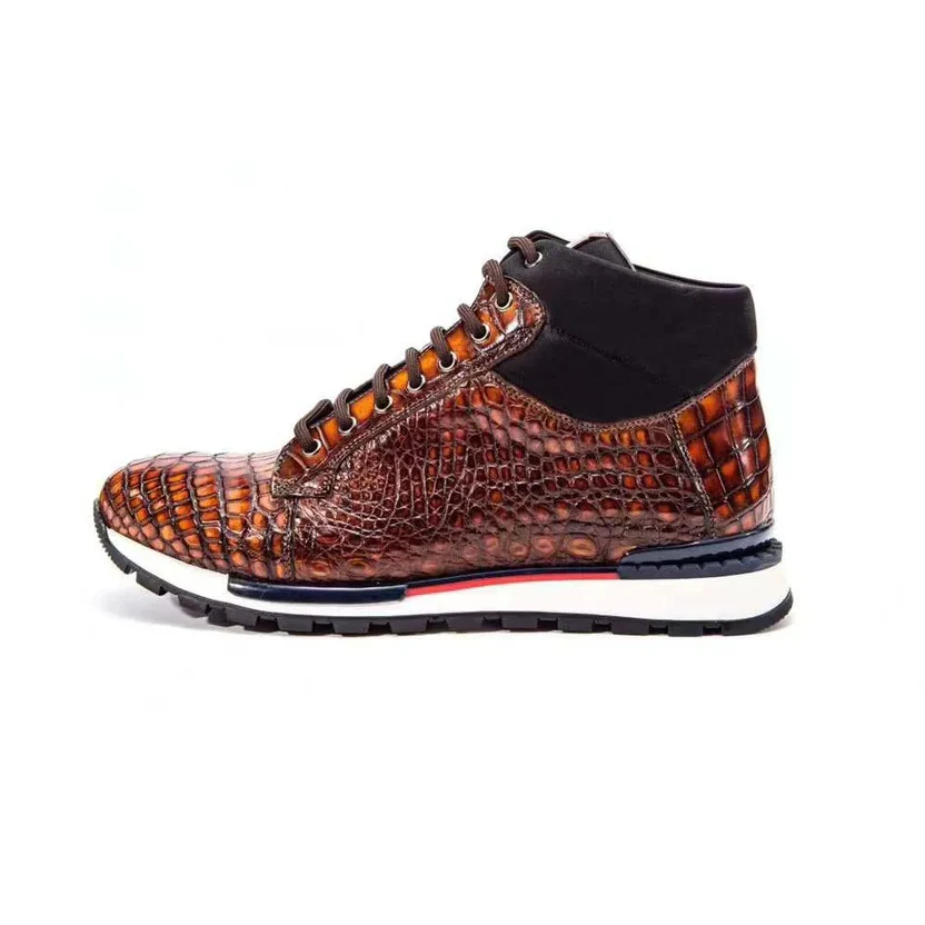 Luxury Crocodile Leather Sneaker