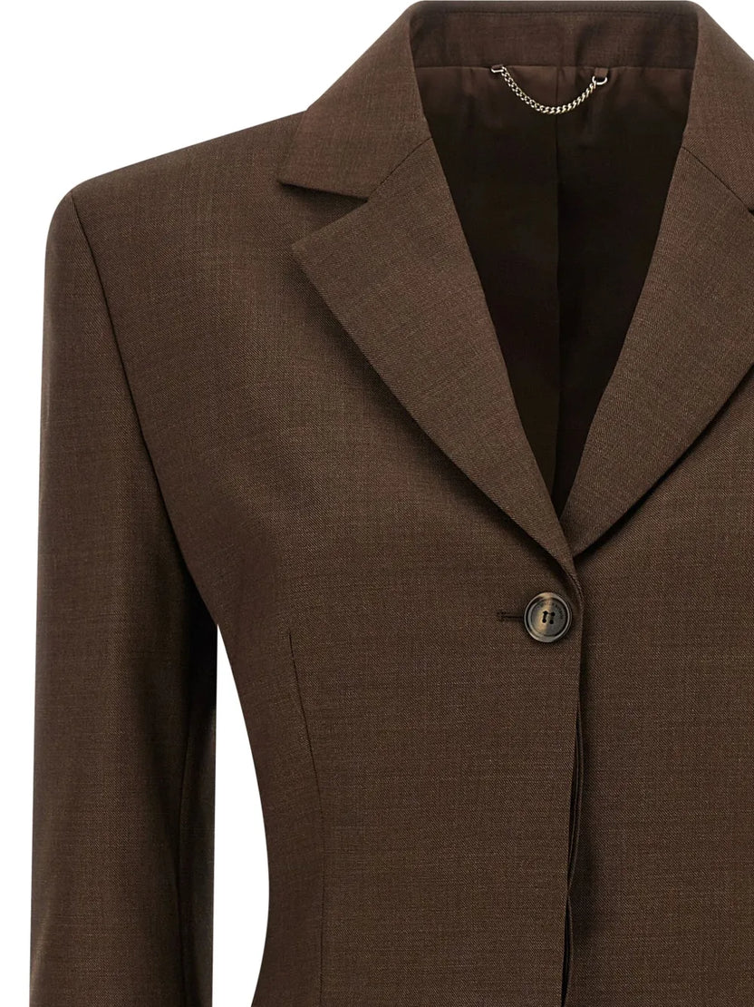 Brown Women's Business Blazer