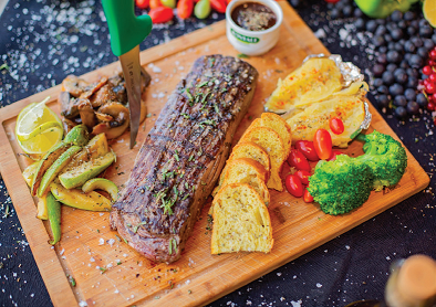 Grilled Herb-Crusted Beef Steak