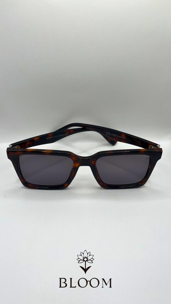 Óculos de Sol Bloom Retangular Tartaruga