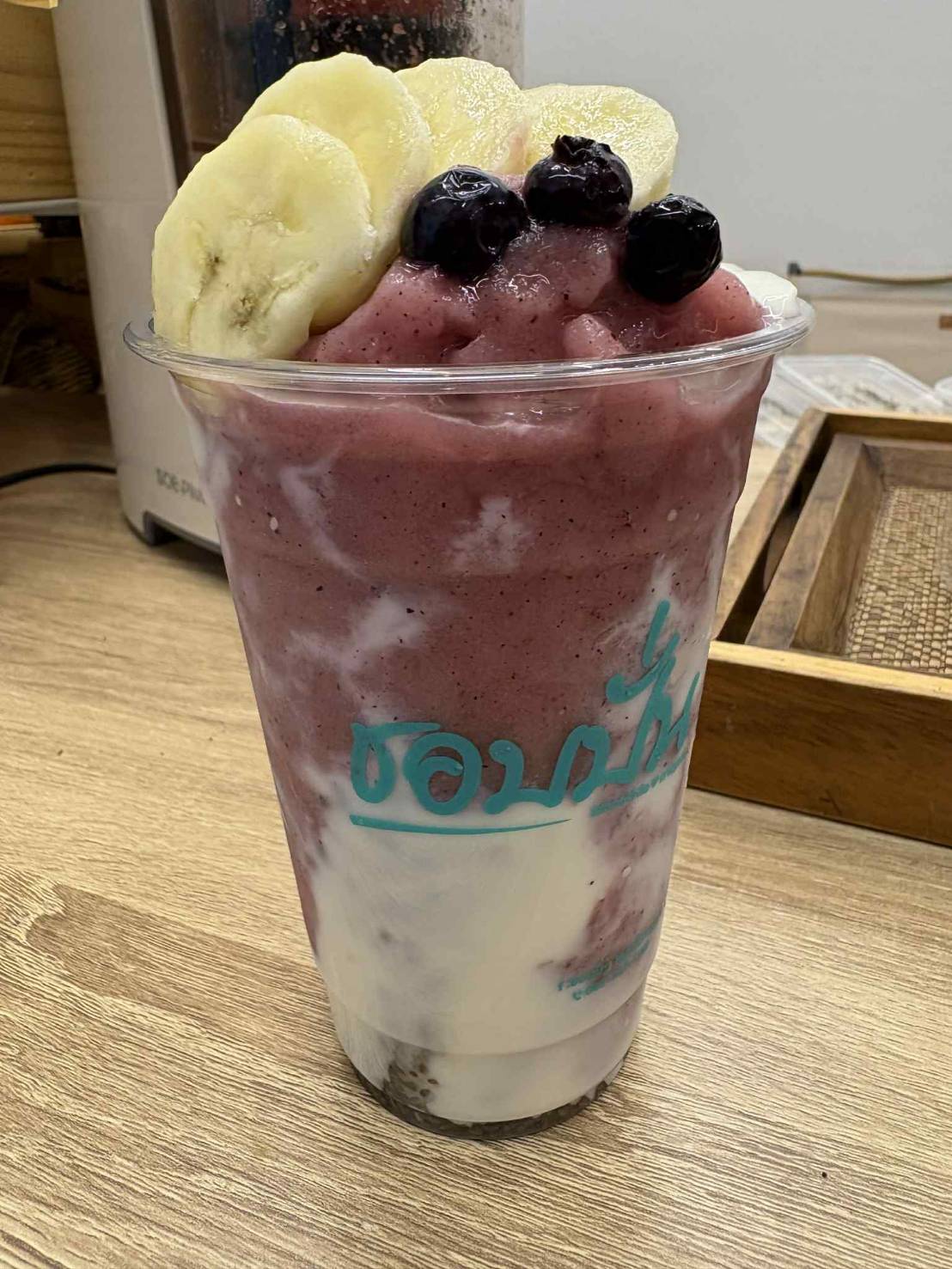 สมูทตี้บลูเบอร์รี่กล้วยหอม