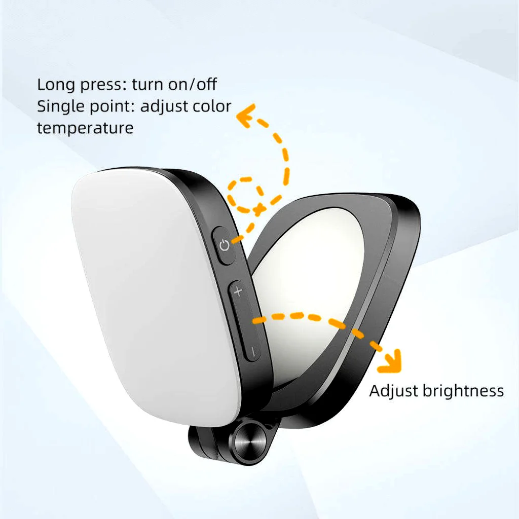 Mini Rechargeable Selfie Ring Light with Mirror