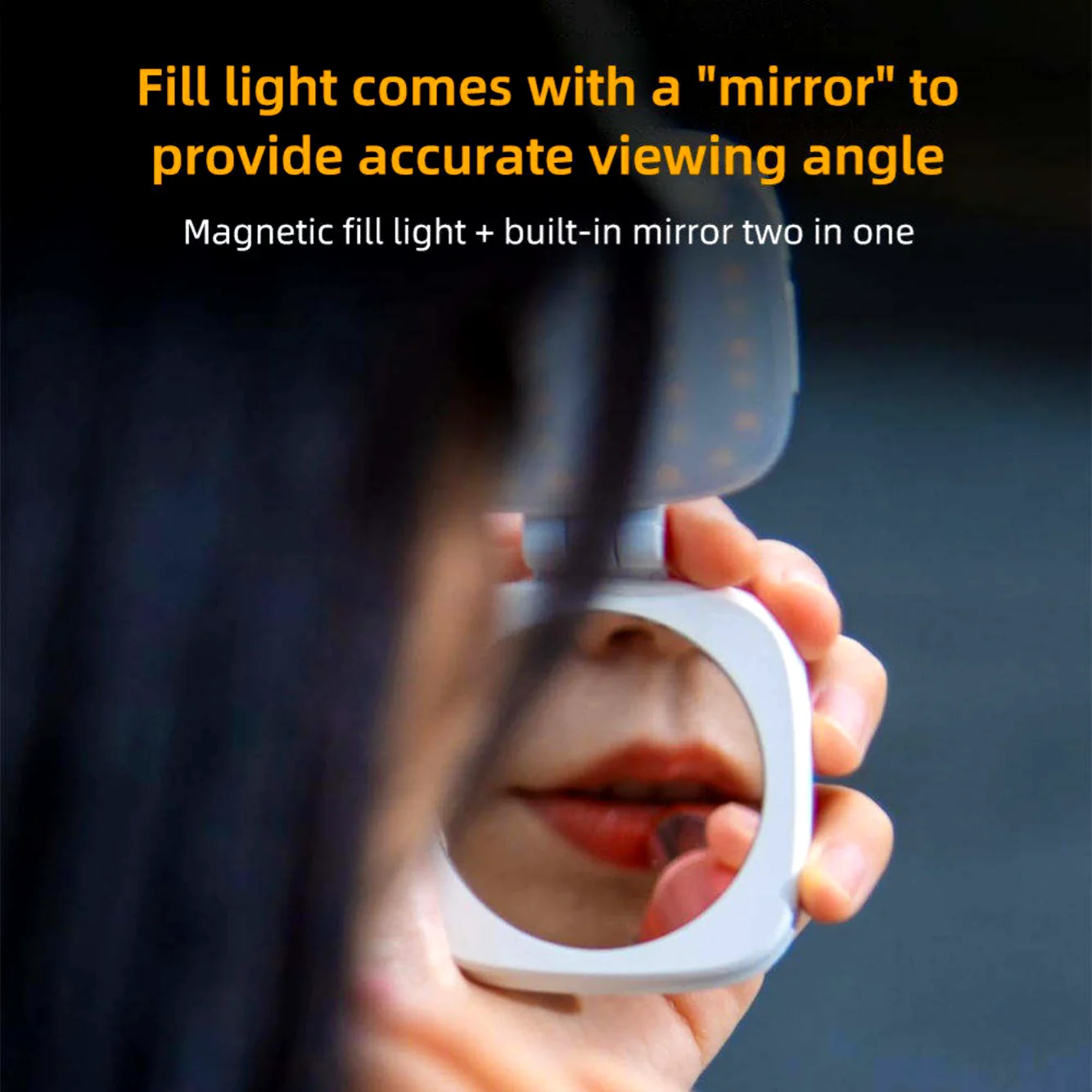 Mini Rechargeable Selfie Ring Light with Mirror