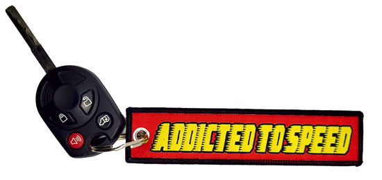 Addicted to Speed Keychain