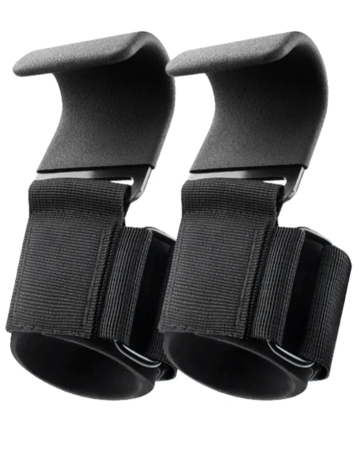 Weightlifting Hooks with Wrist Straps